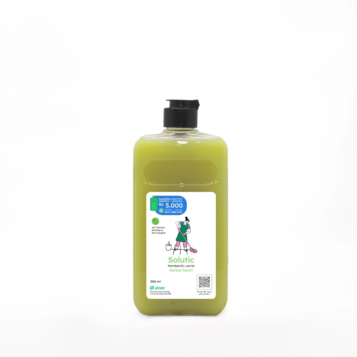 Solutic Pembersih Lantai Karbol Sereh 500 ml - Image 1